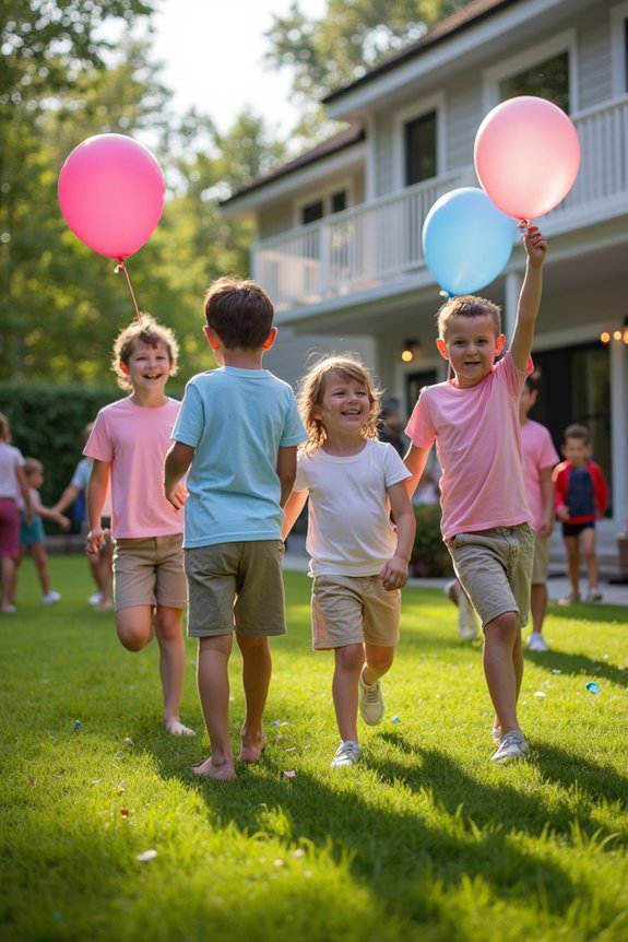 team based gender reveal fun