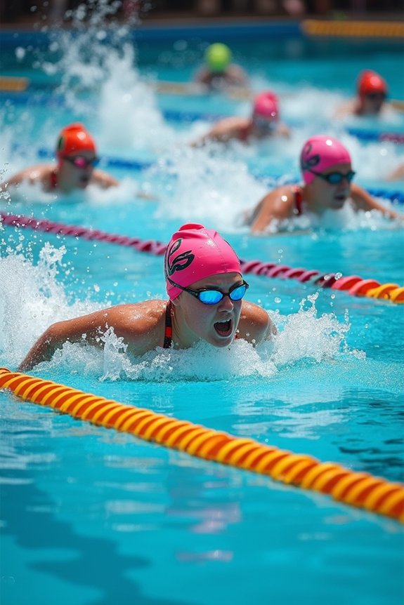 teamwork in pool races