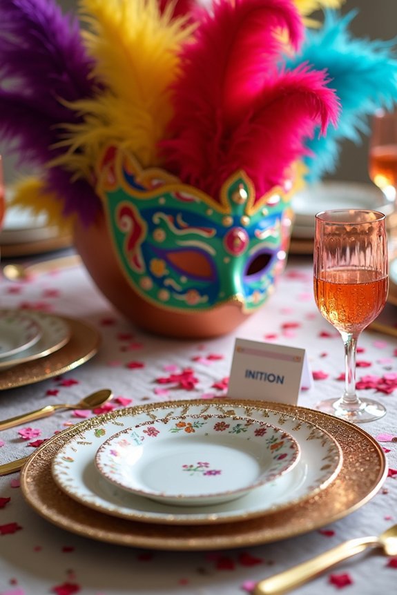 thematic carnival place settings