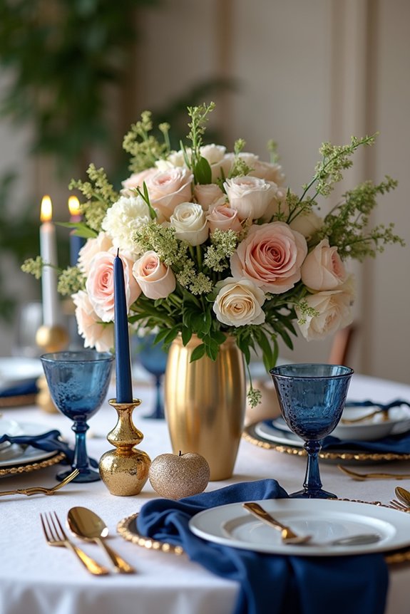 themed centerpieces reflect honoree s style