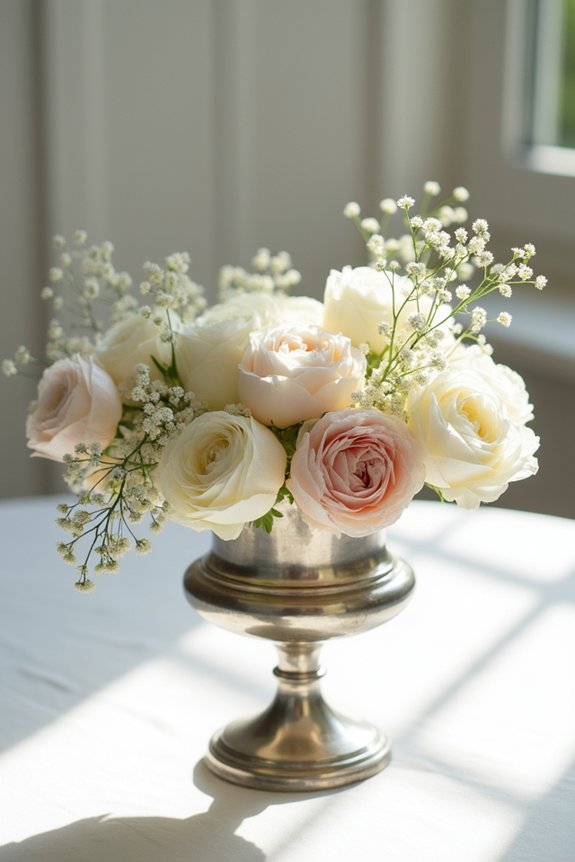 timeless floral christening elegance