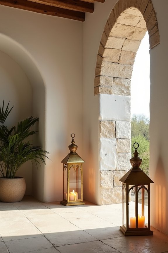 timeless greek ambiance lighting