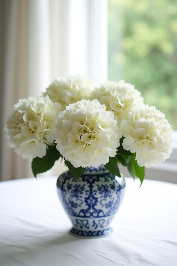 timeless hamptons hydrangea centerpieces