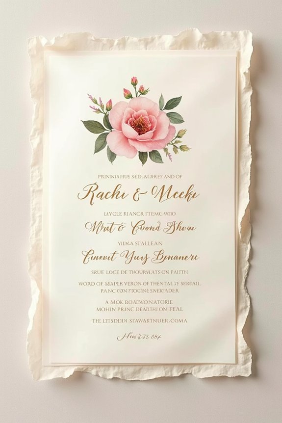timeless handcrafted invitation elegance