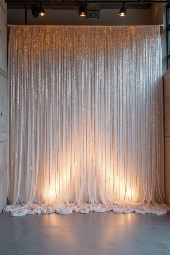 timeless silver sequin elegance