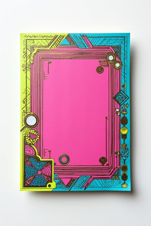timeless vibrant neon invitations