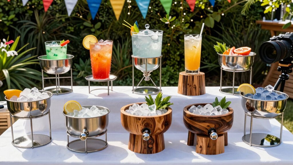 top beverage tub stands