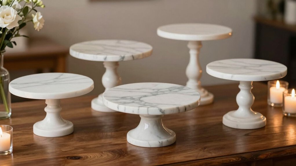 top marble cake stands