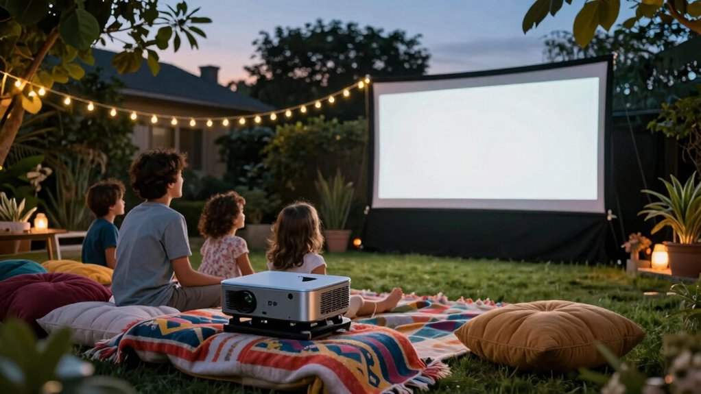 top outdoor movie projectors