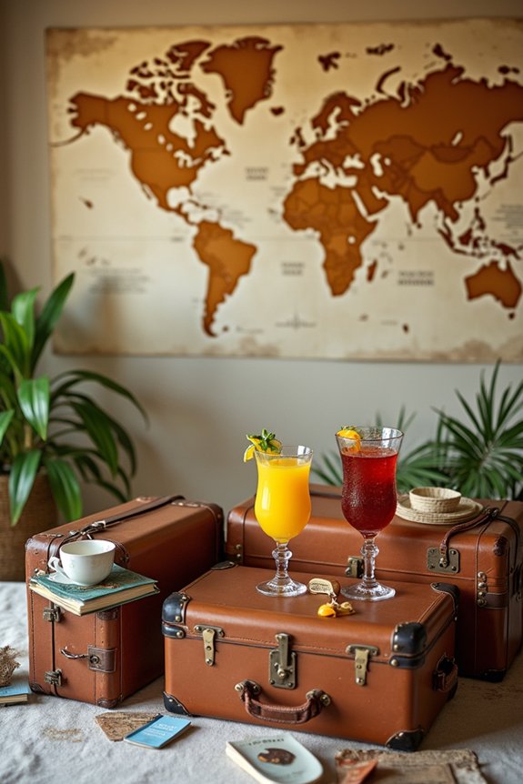 travel themed farewell celebration details