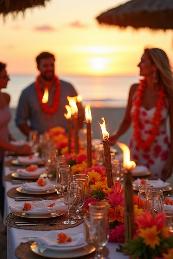 tropical island birthday celebration