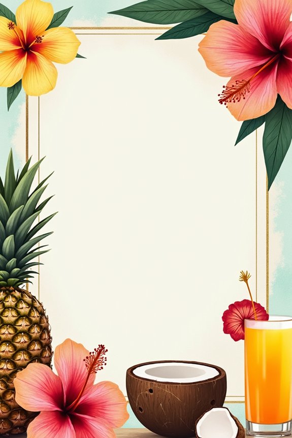 tropical luau invitation humor