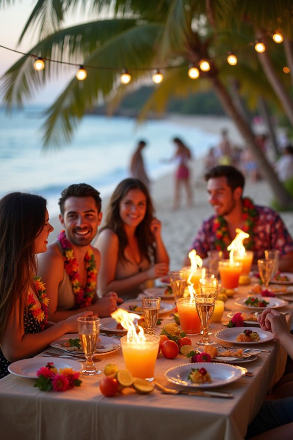 tropical paradise party vibes