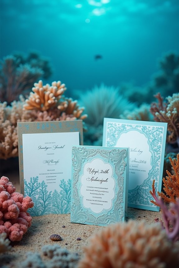 underwater themed party invites