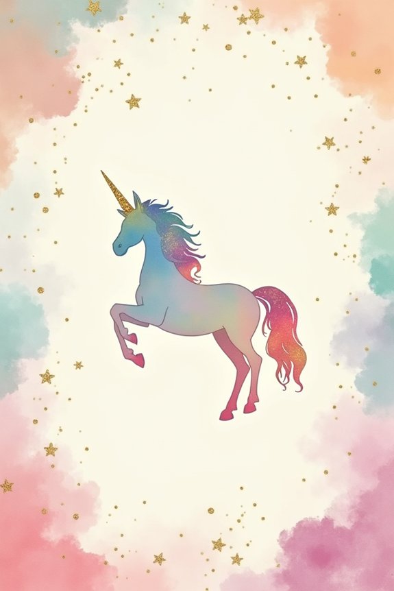 unicorn themed party invitations ideas