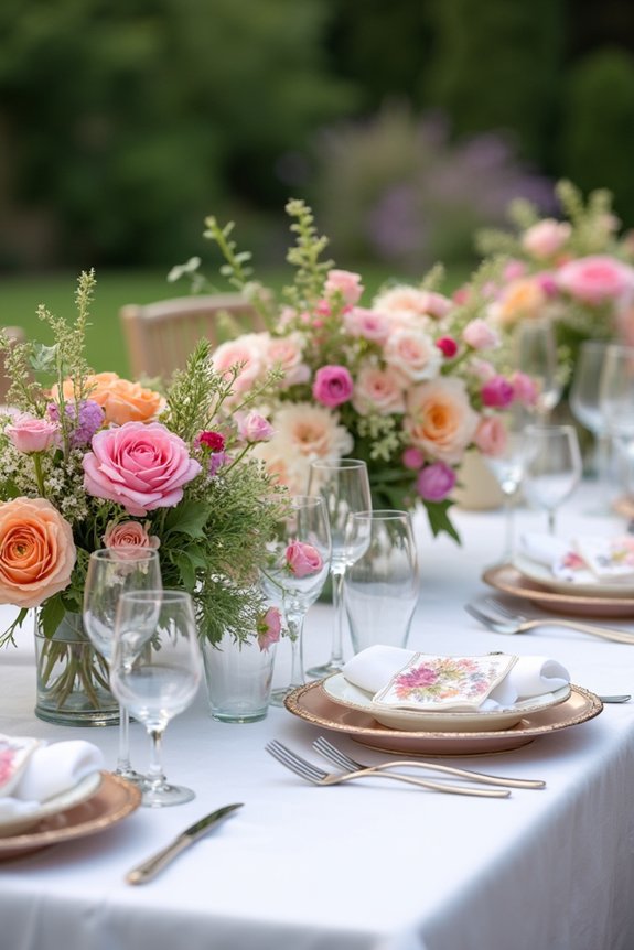 vibrant colorful floral arrangements