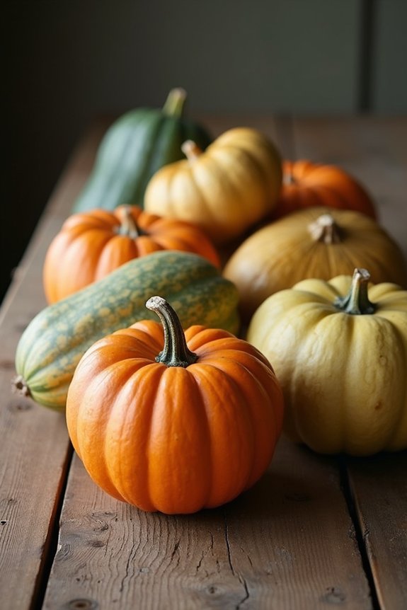 vibrant fall pumpkin accents