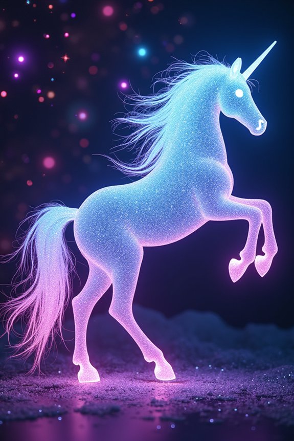 vibrant galaxy unicorn backdrops