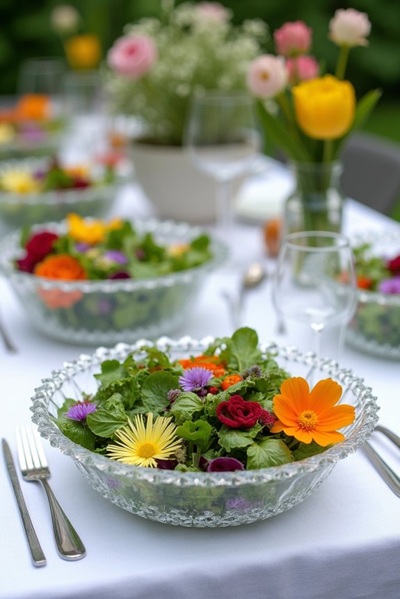 vibrant garden party salads