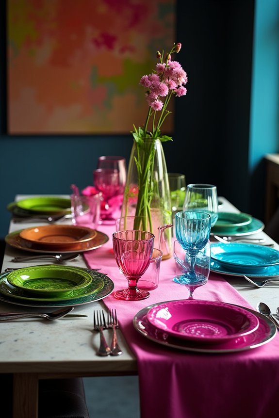 vibrant neon color combinations