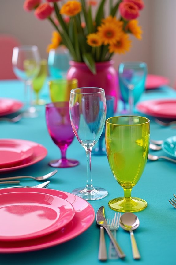 vibrant party table inspirations