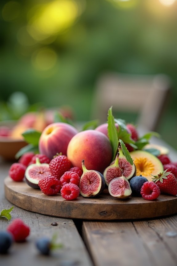vibrant seasonal fruit platter
