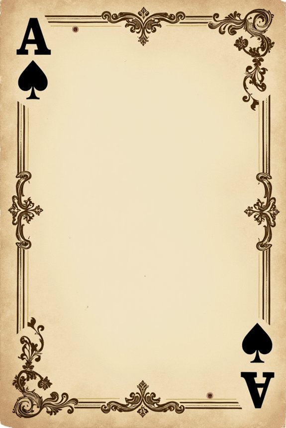 vintage poker invitation charm