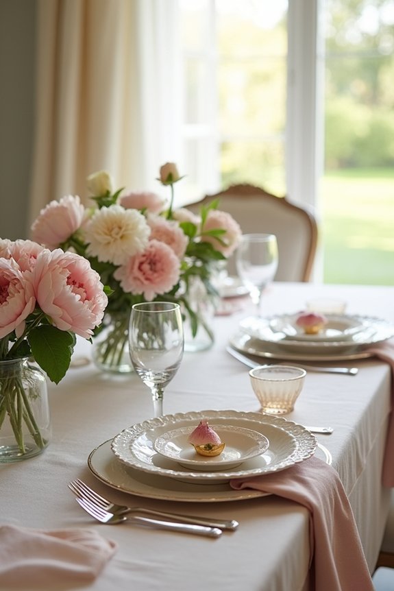 warm inviting table setting