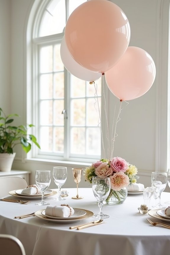 whimsical balloon centerpieces brighten