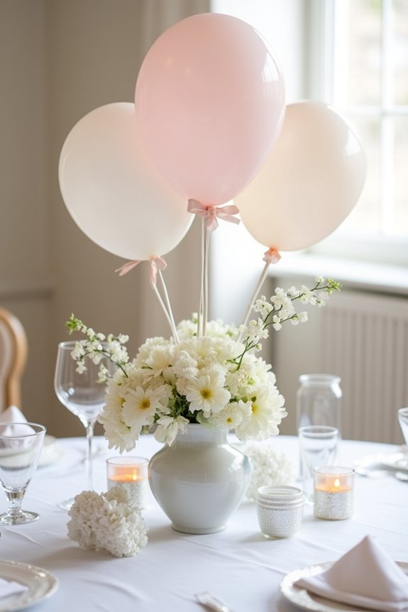 whimsical colorful centerpiece ideas