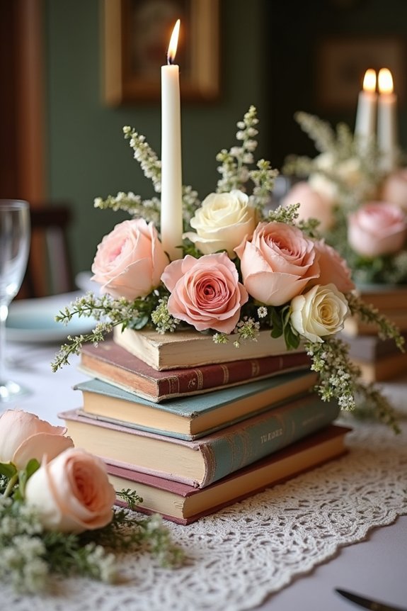 whimsical literary party centerpieces
