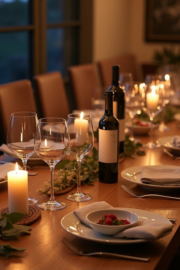 wine and food pairing party